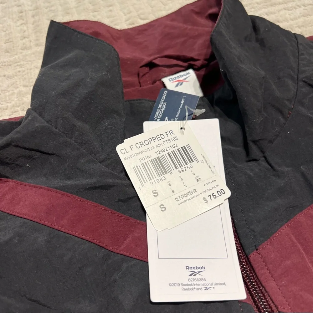 Reebok Classics Cropped Vector Cropped Track Jacket Women’s Small - Picture 7 of 15